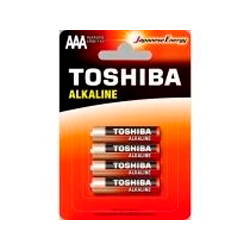 Pack de 4 Pilas AAA Toshiba Alkaline LR03/ 1.5V/ Alcalinas