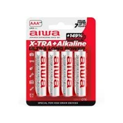 Pack de 4 Pilas AAA Aiwa X-TRA+Alcaline LR03/ 1.5V/ Alcalinas